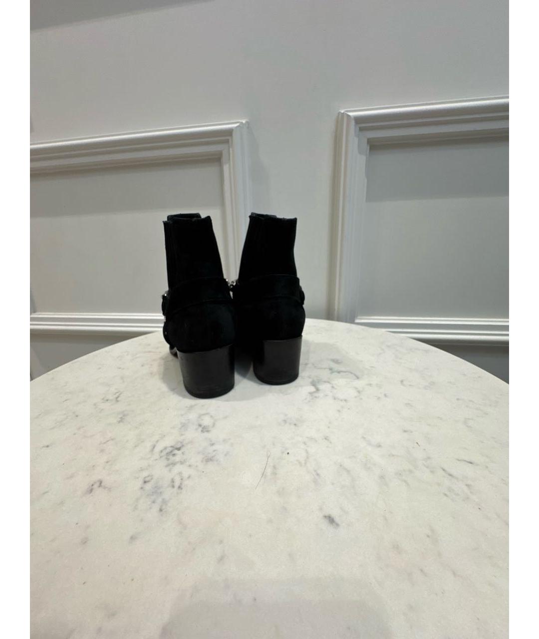 CHANEL Черные замшевые ботильоны, фото 4