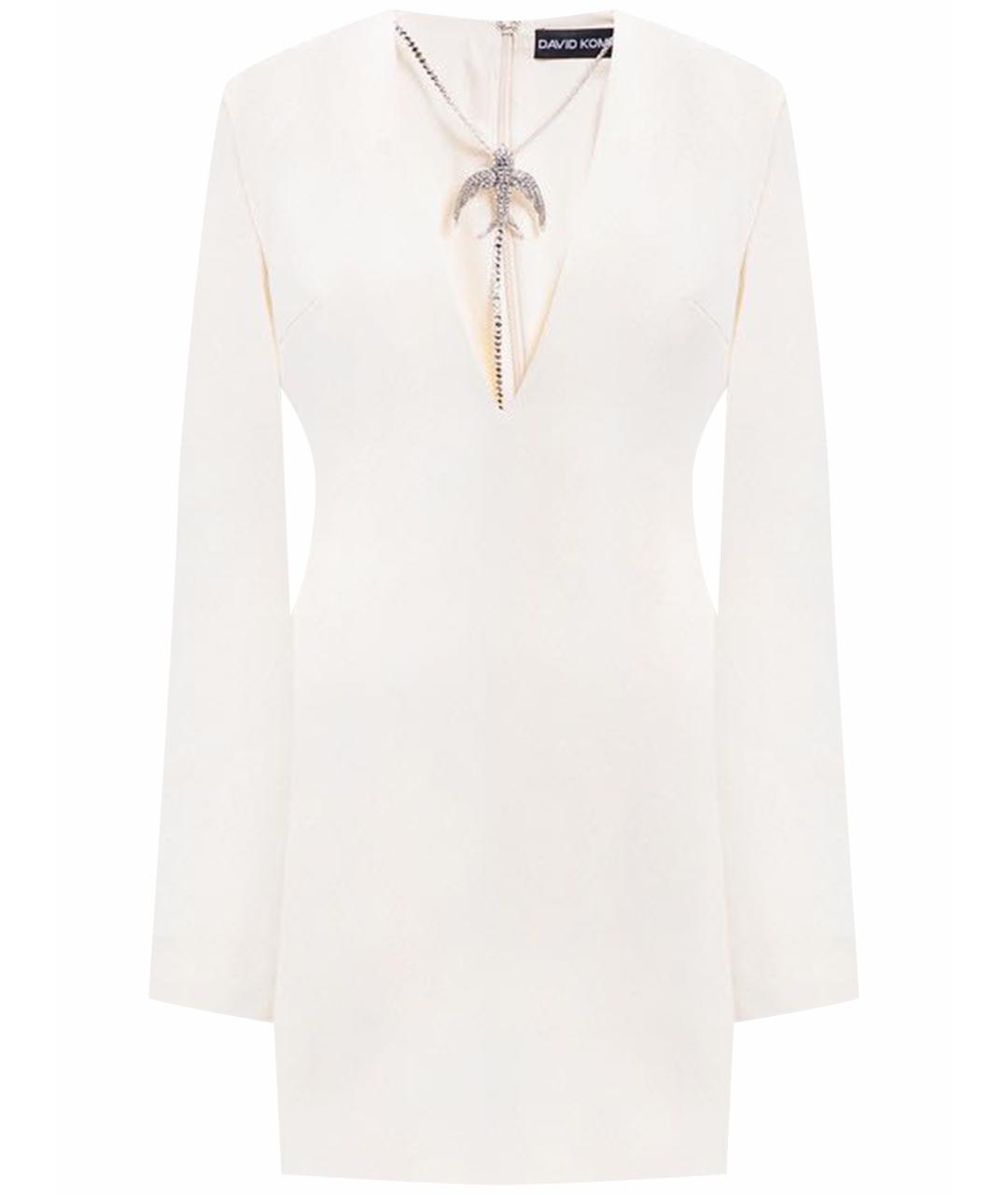 DAVID KOMA Бежевое коктейльное платье, фото 6