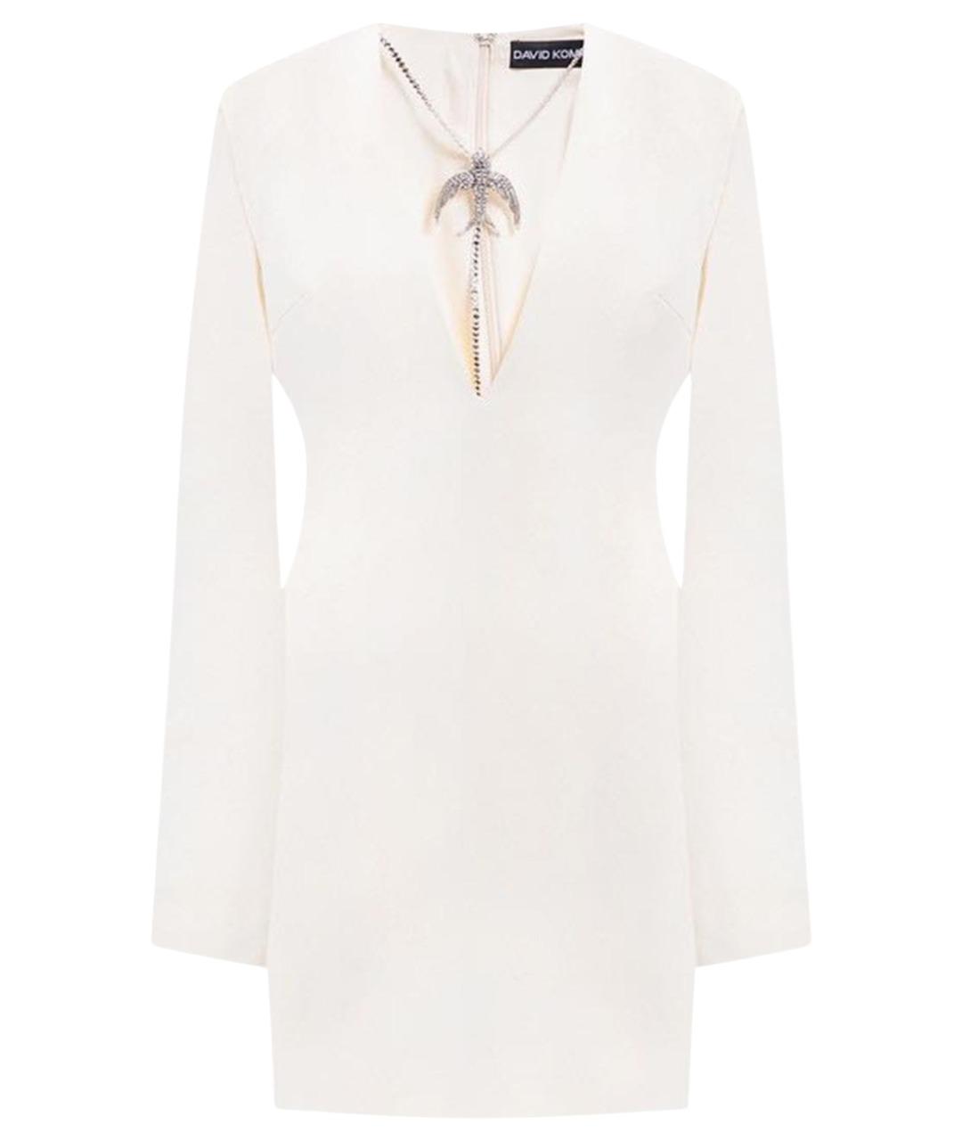 DAVID KOMA Бежевое коктейльное платье, фото 1