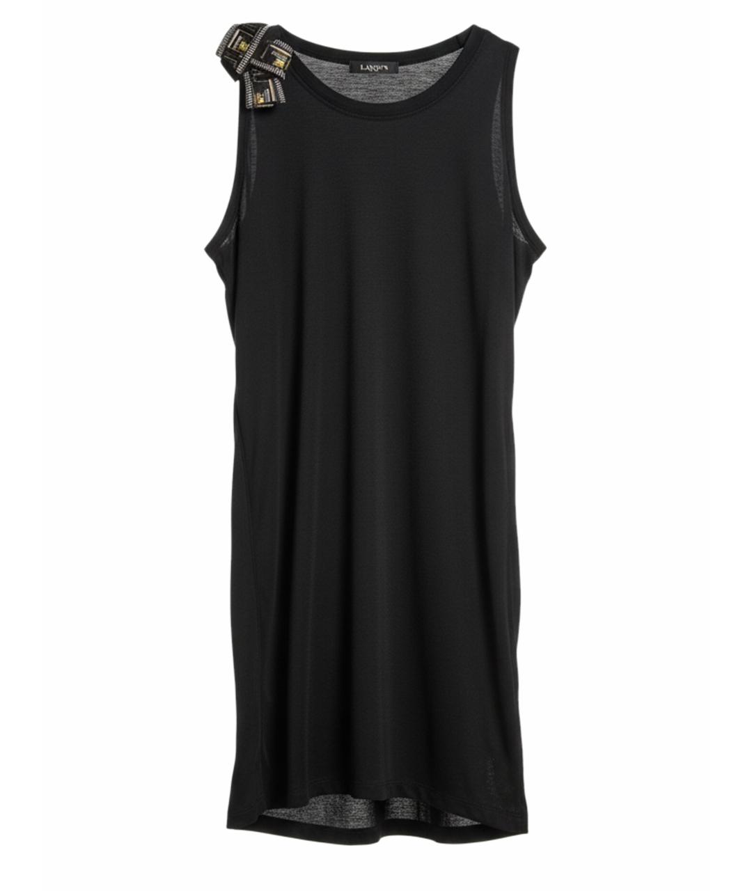 LANVIN Черное повседневное платье, фото 1