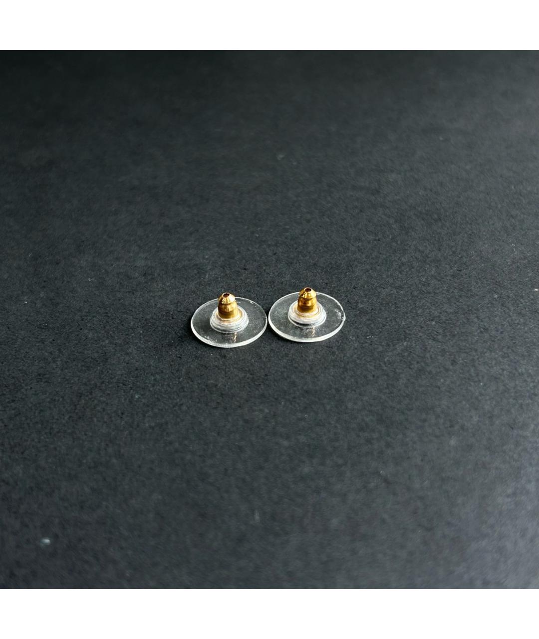 CHANEL Золотые металлические серьги, фото 7