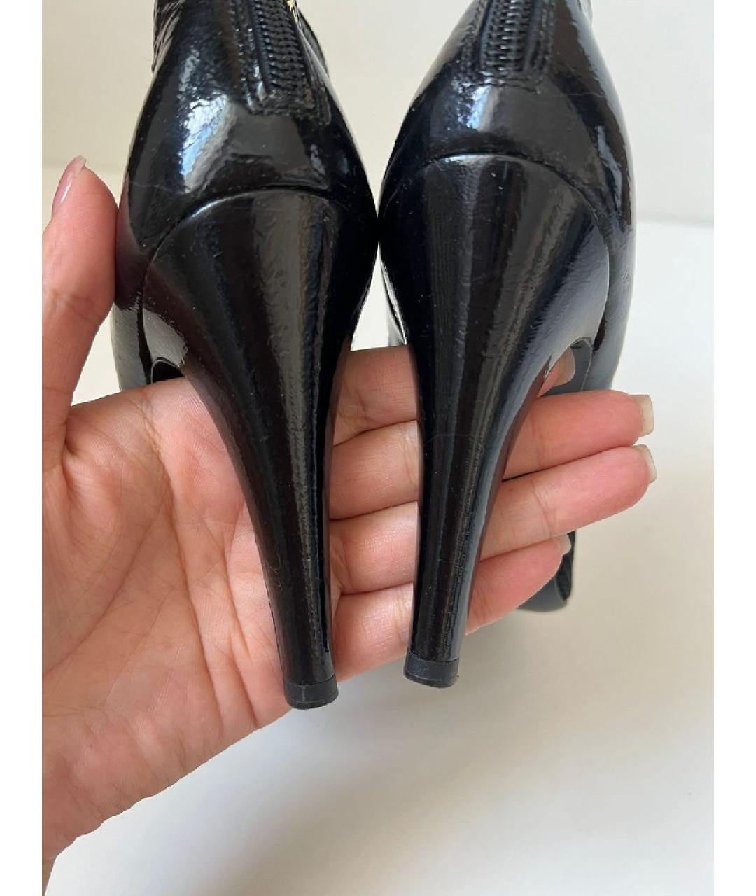 CHANEL Черные текстильные ботильоны, фото 5