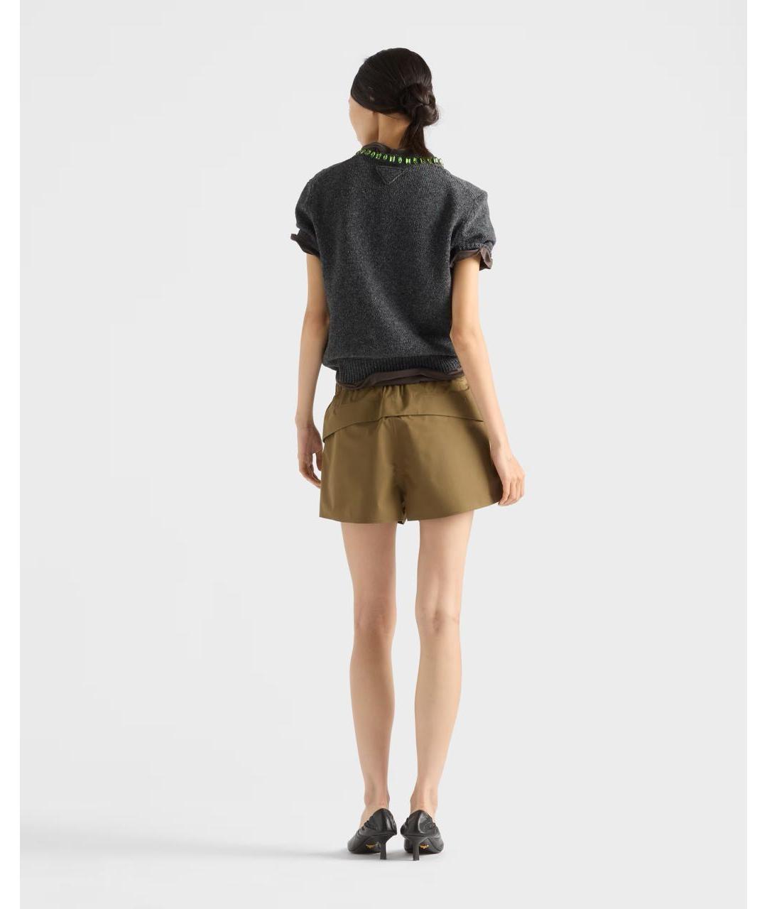 PRADA Серый шерстяной джемпер / свитер, фото 4