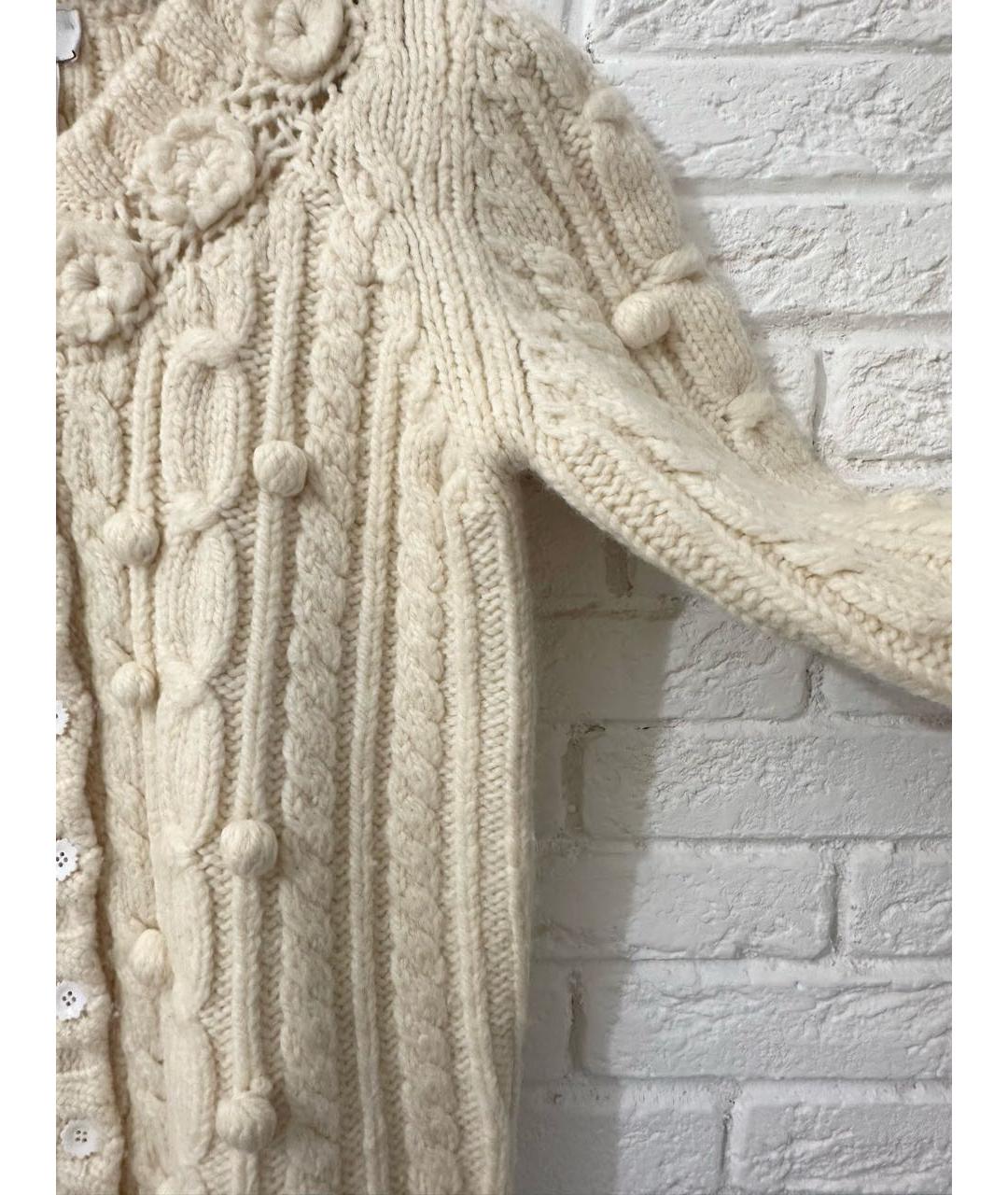 CHRISTIAN DIOR Белый шерстяной джемпер / свитер, фото 4