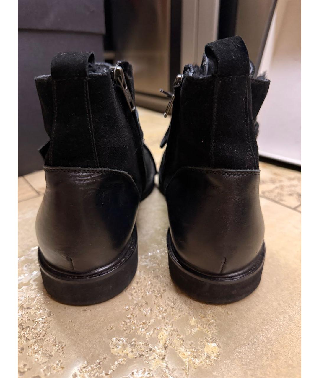 JOHN RICHMOND Черные замшевые низкие ботинки, фото 4