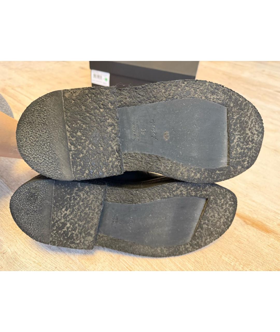 MARSELL Черные кожаные ботинки, фото 6