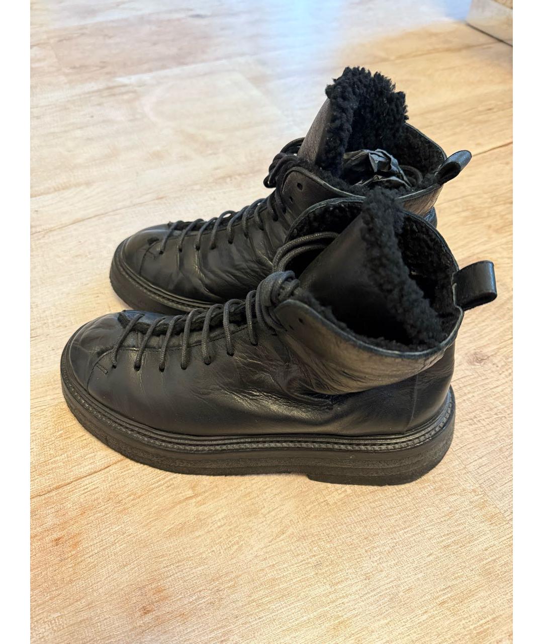 MARSELL Черные кожаные ботинки, фото 7