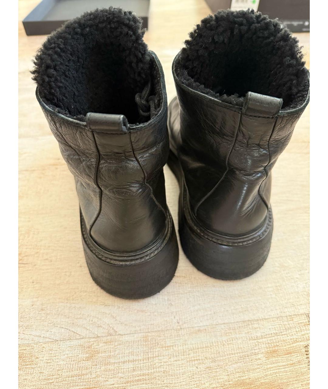 MARSELL Черные кожаные ботинки, фото 4