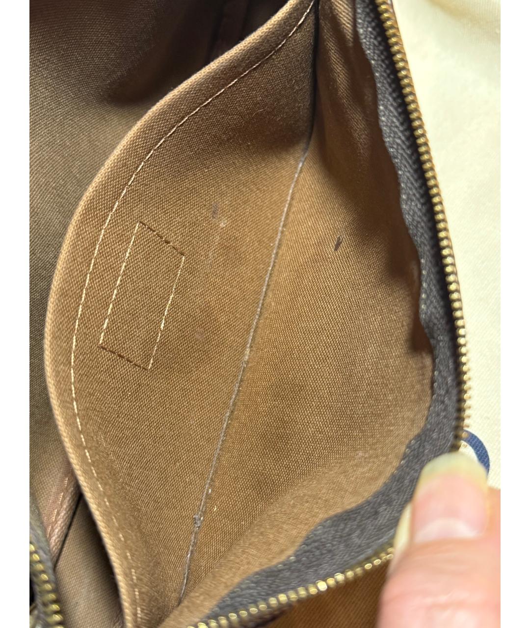 LOUIS VUITTON Коричневая сумка через плечо, фото 9