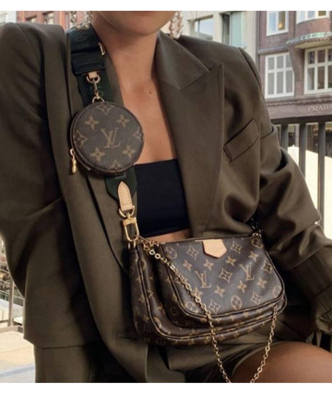 LOUIS VUITTON Коричневая сумка через плечо, фото 3