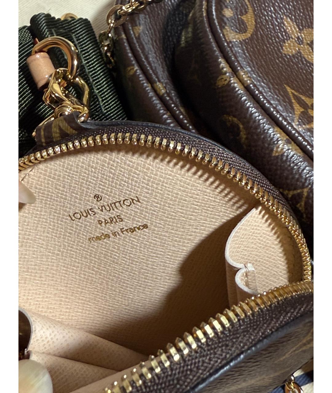 LOUIS VUITTON Коричневая сумка через плечо, фото 6