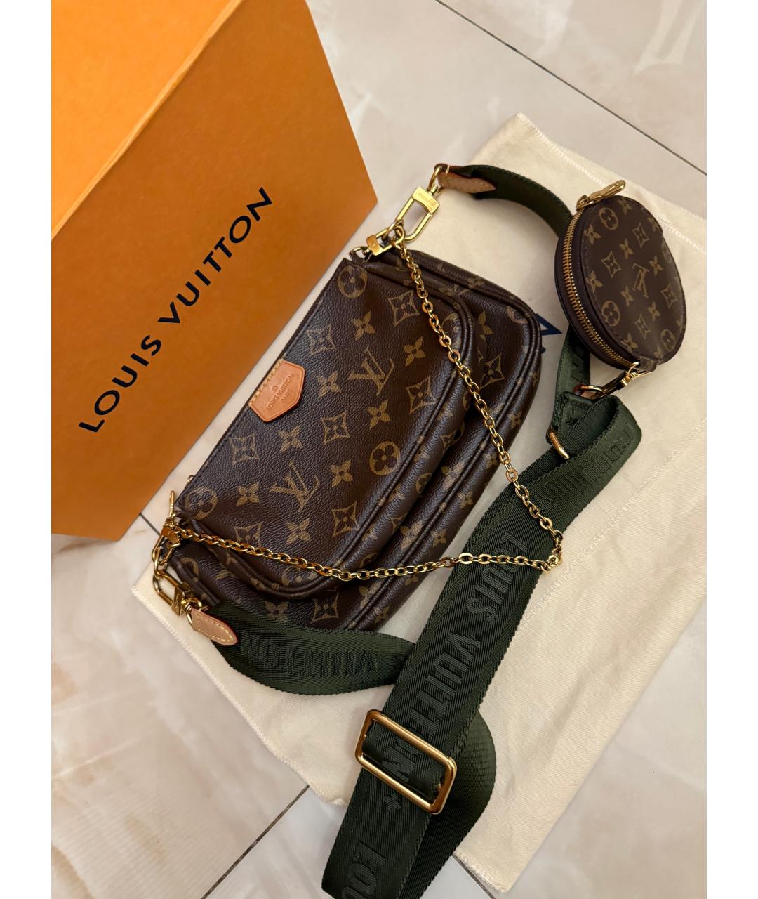 LOUIS VUITTON Коричневая сумка через плечо, фото 2