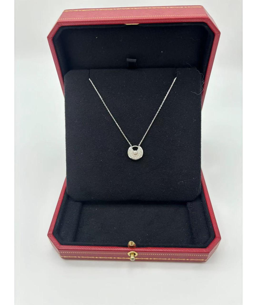 CARTIER Серебряное колье из белого золота, фото 3