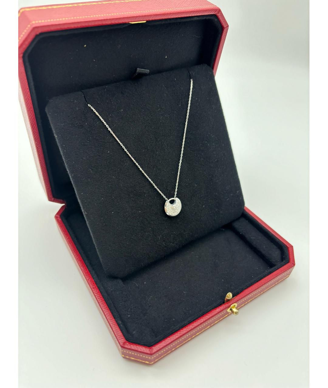 CARTIER Серебряное колье из белого золота, фото 5