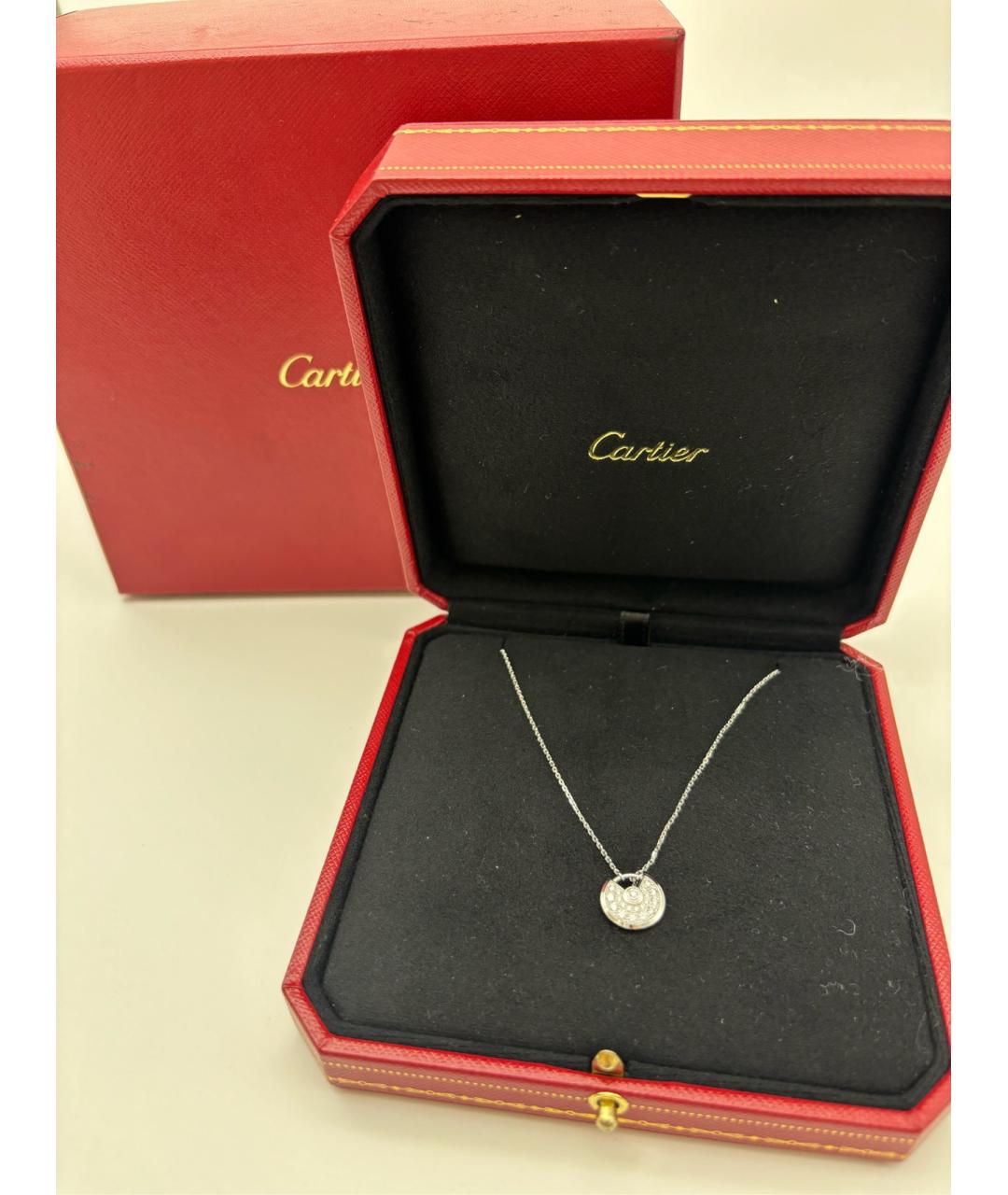 CARTIER Серебряное колье из белого золота, фото 9