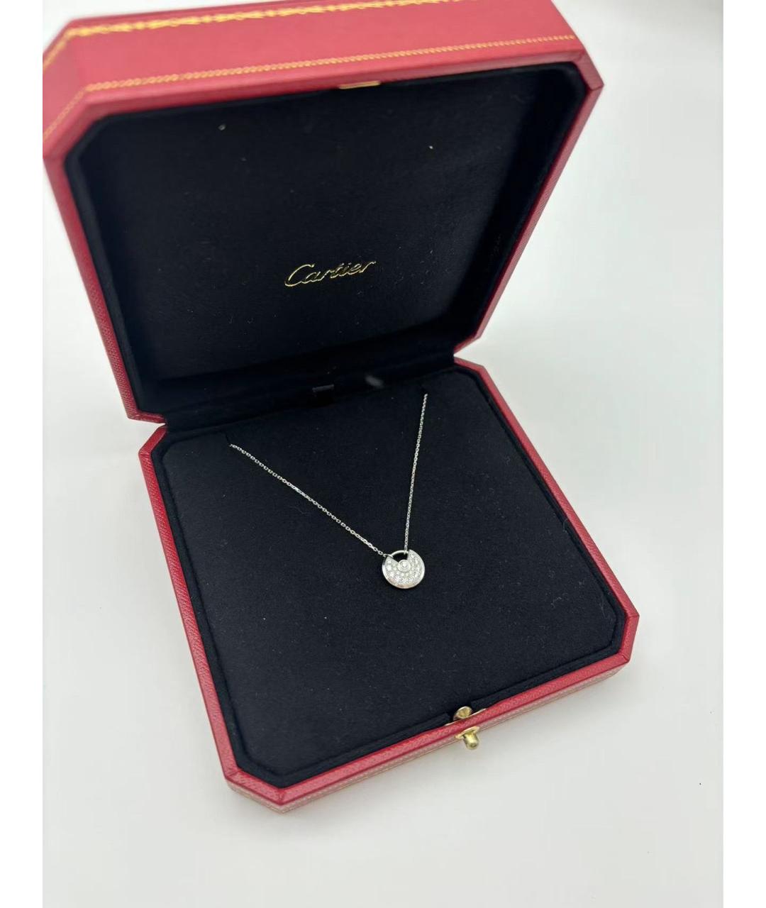 CARTIER Серебряное колье из белого золота, фото 2