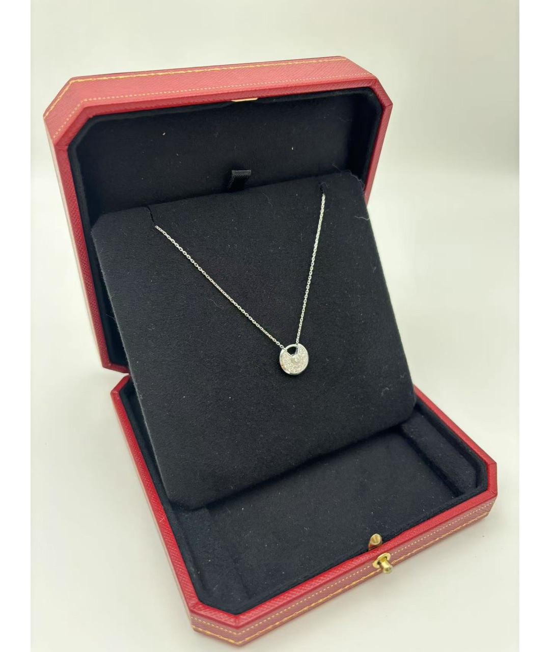 CARTIER Серебряное колье из белого золота, фото 4