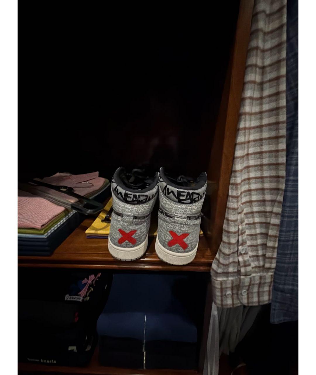 JORDAN Мульти текстильные высокие кроссовки / кеды, фото 4