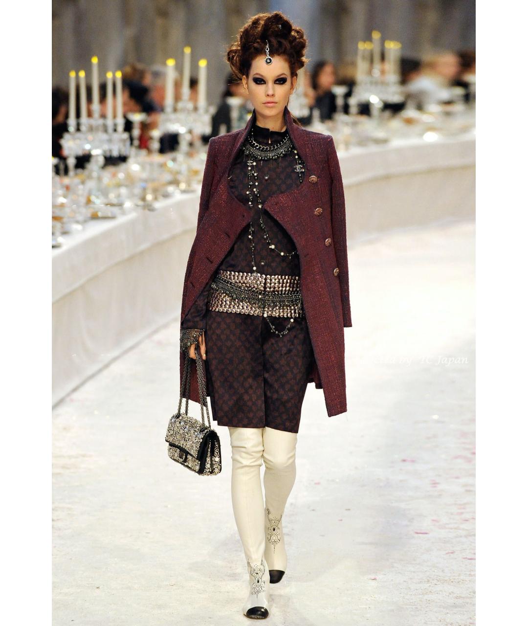 CHANEL Фиолетовое твидовое пальто, фото 2