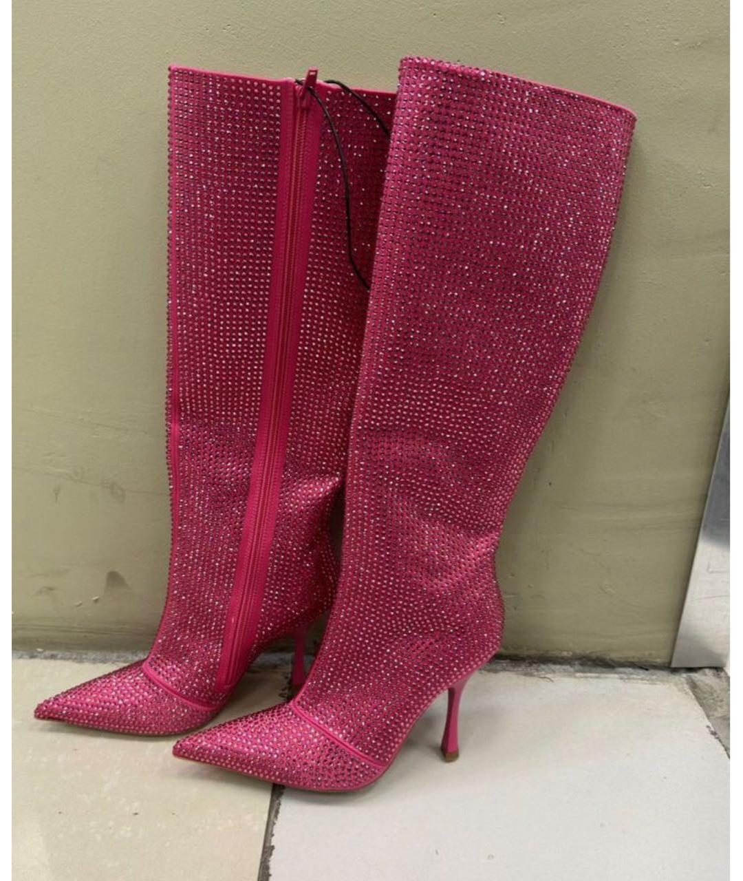 LIU JO Фуксия текстильные сапоги, фото 4