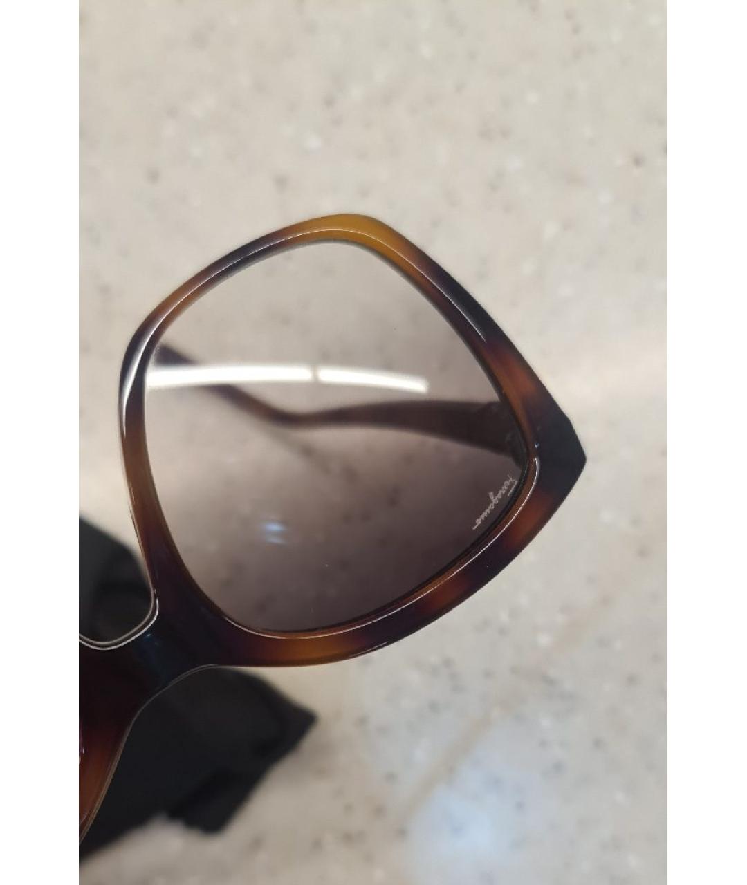 FERRAGAMO Коричневые солнцезащитные очки, фото 3