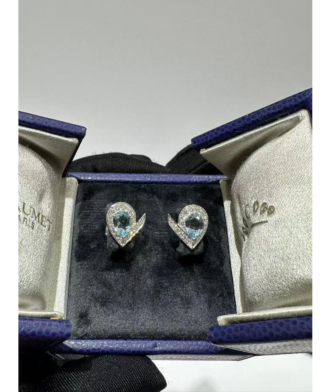 CHAUMET Серебряные платиновые серьги, фото 3