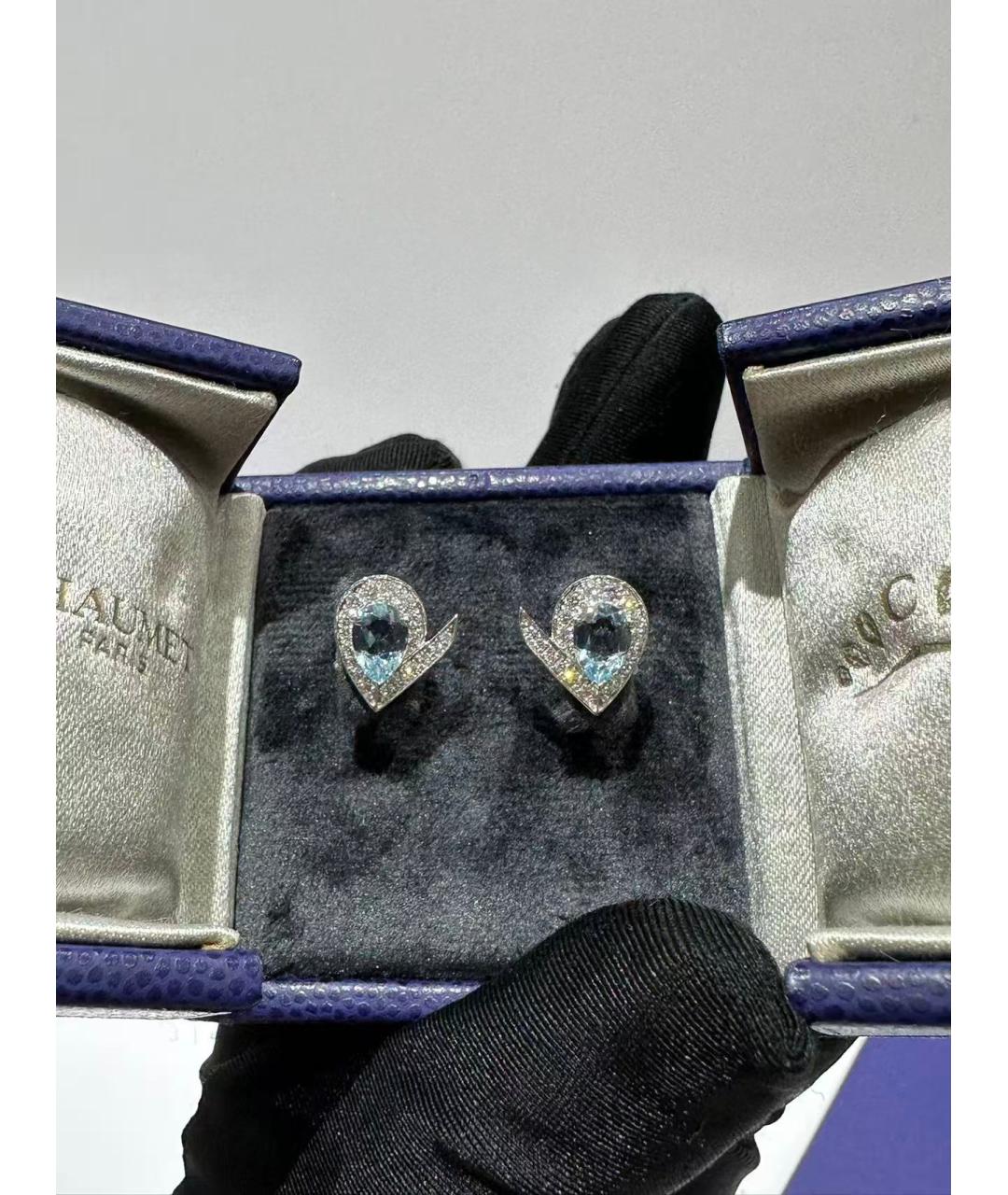 CHAUMET Серебряные платиновые серьги, фото 6