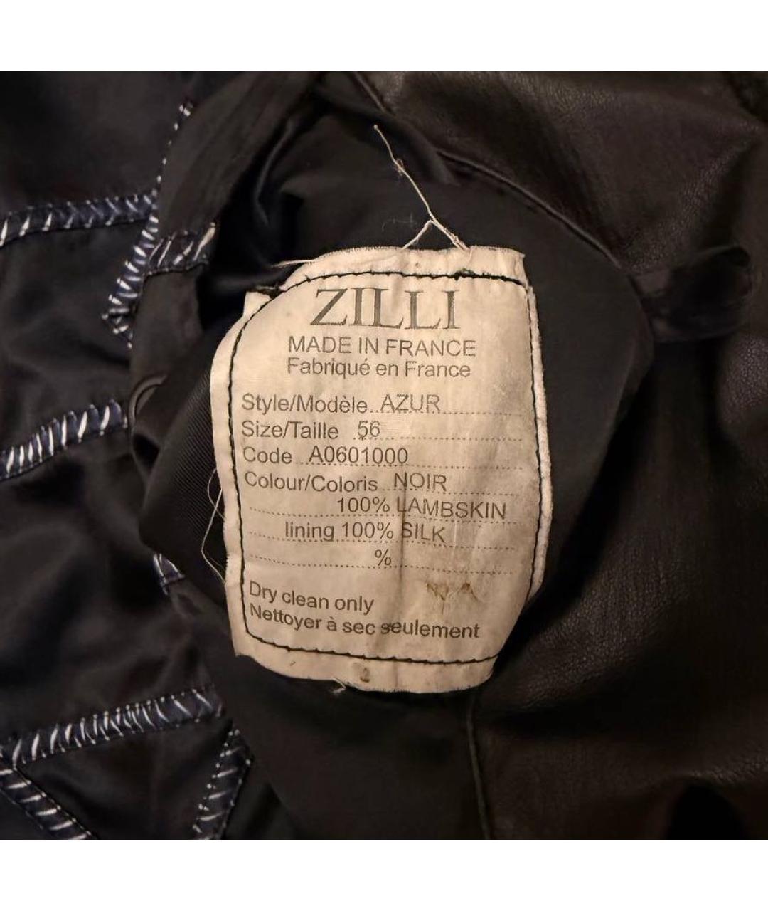ZILLI Черная кожаная куртка, фото 3