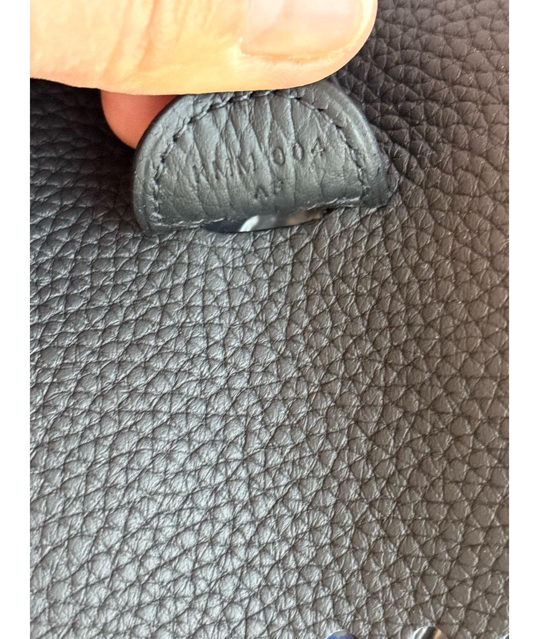 HERMES Черная кожаная сумка через плечо, фото 5