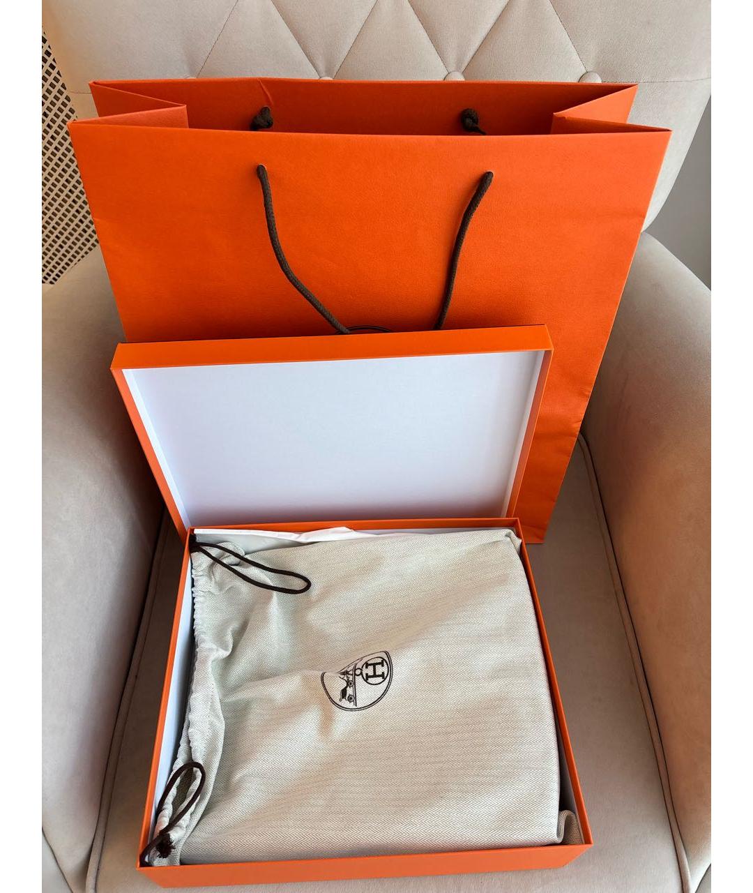 HERMES Черная кожаная сумка через плечо, фото 2