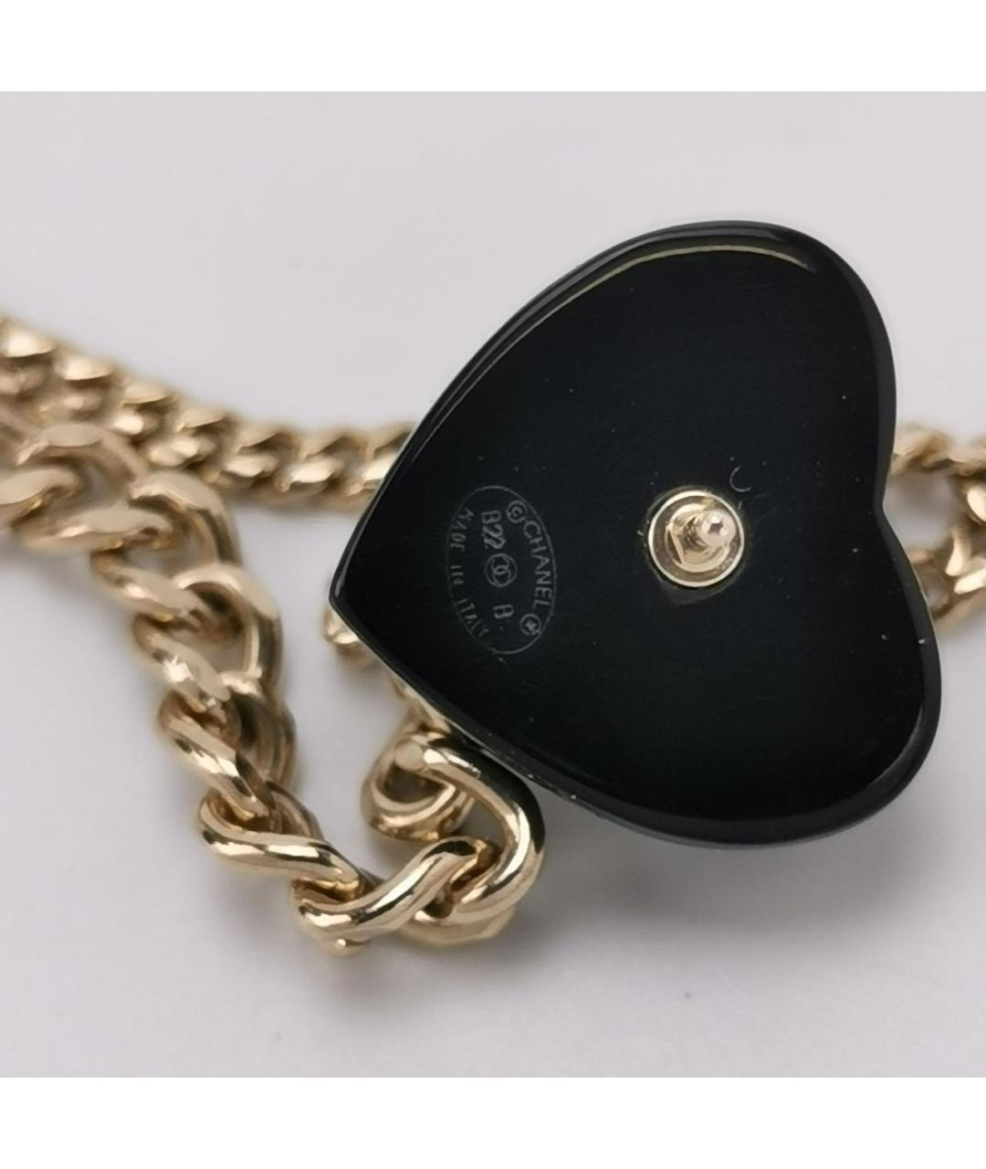 CHANEL Черные металлические серьги, фото 4