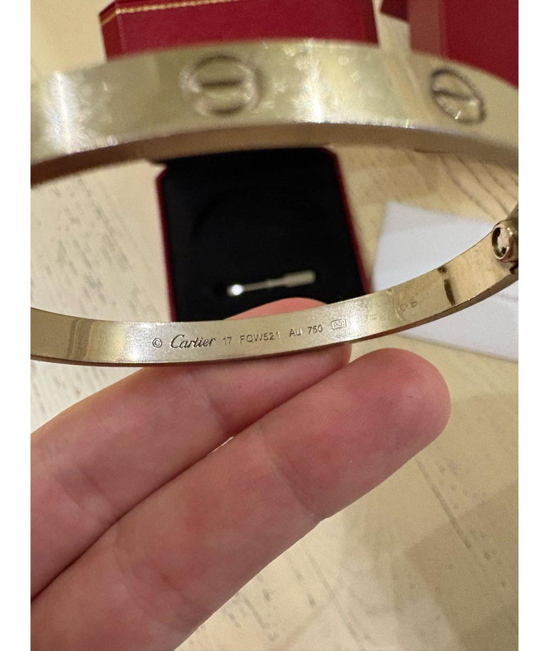 CARTIER Серебрянный платиновый браслет, фото 4