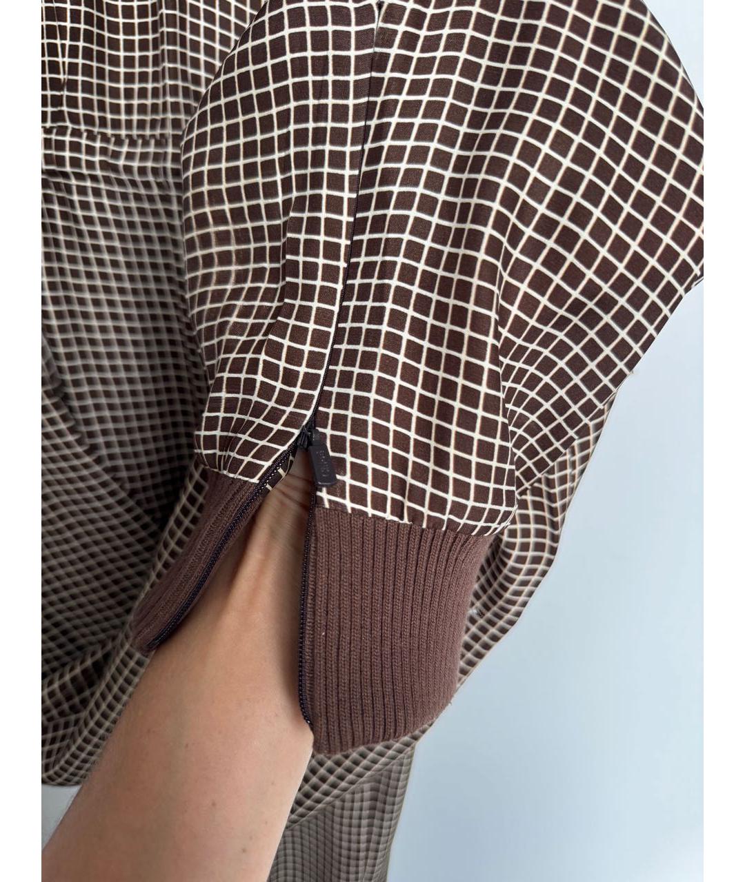 CHLOE Коричневый шелковый комбинезон, фото 5