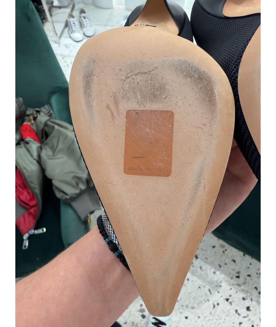 CHRISTIAN DIOR Черные текстильные туфли, фото 6