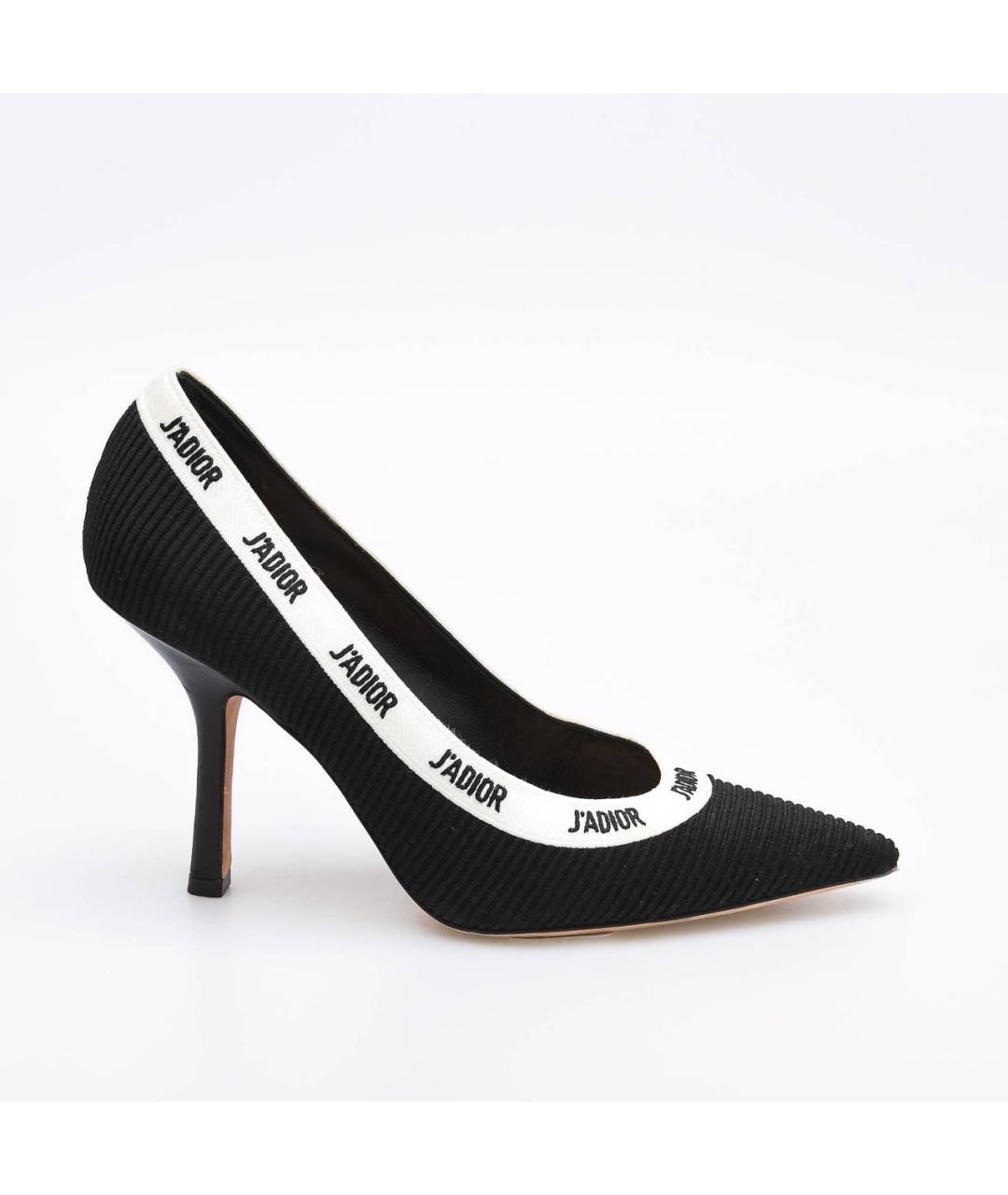 CHRISTIAN DIOR Черные текстильные туфли, фото 7