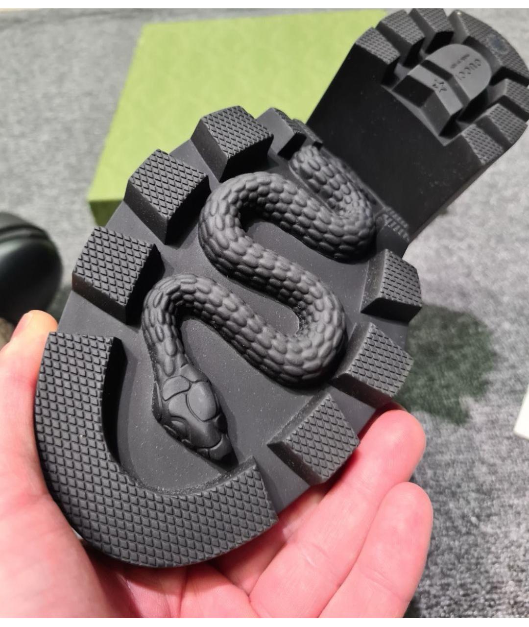 GUCCI Черные кожаные ботильоны, фото 8