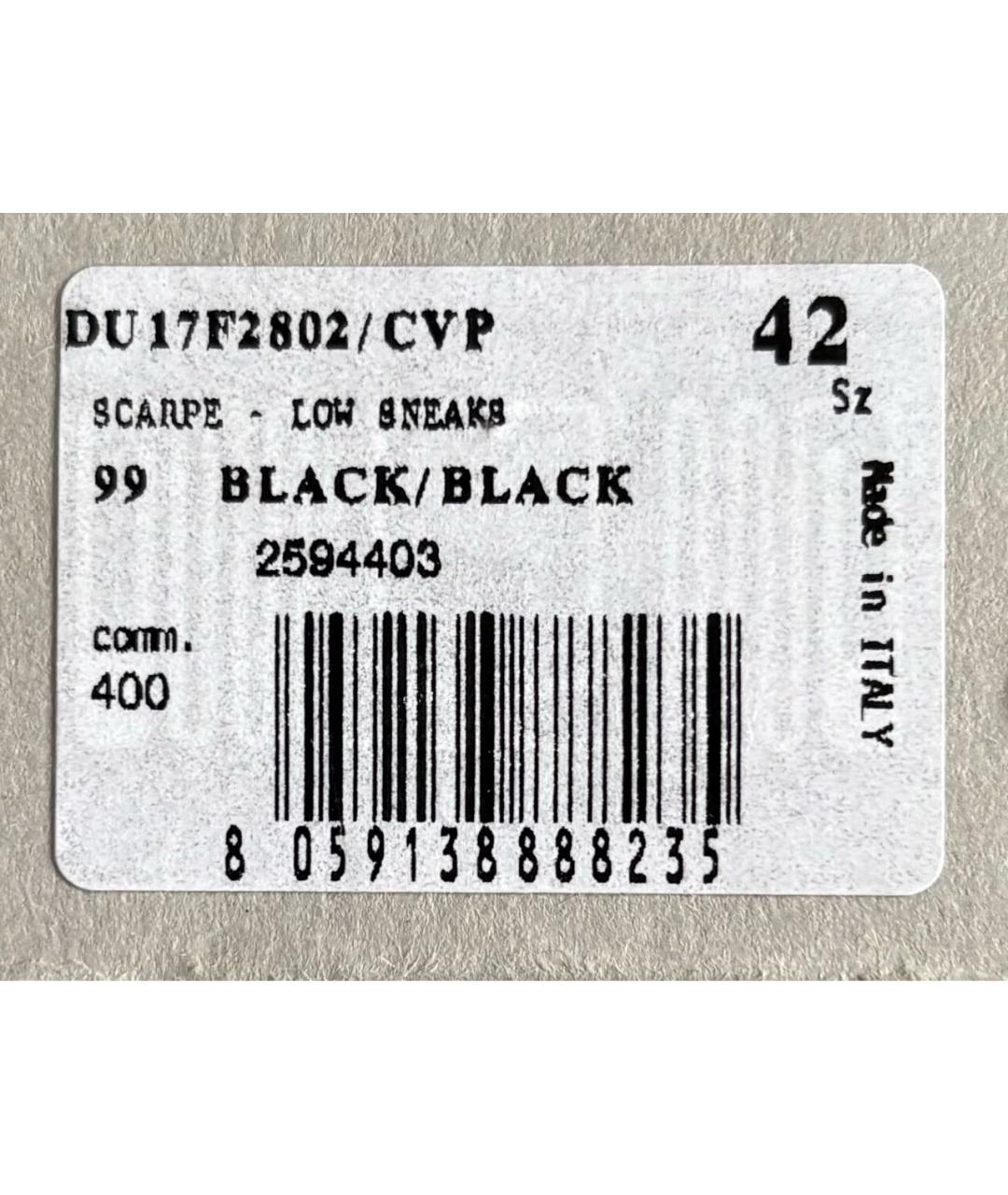 RICK OWENS DRKSHDW Черные низкие кроссовки / кеды, фото 7