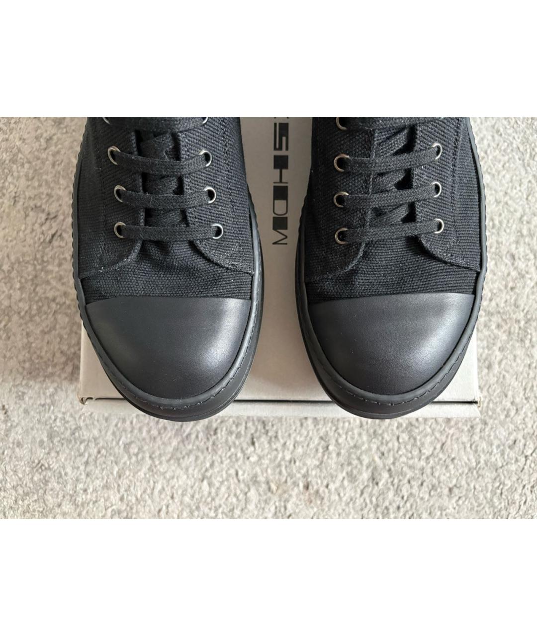 RICK OWENS DRKSHDW Черные низкие кроссовки / кеды, фото 5