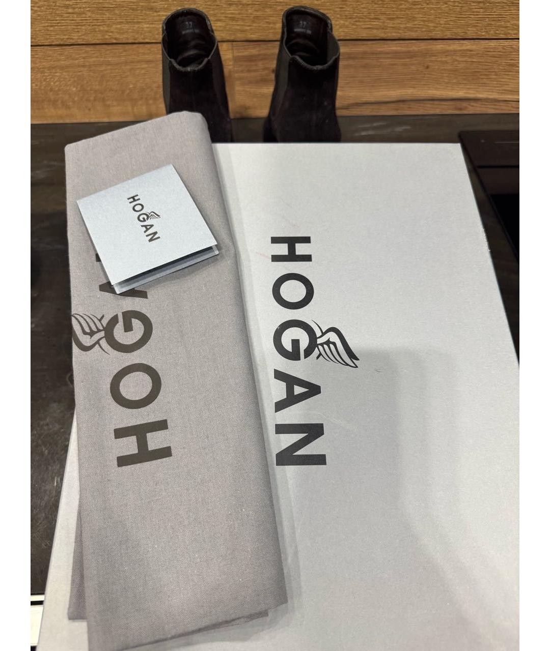 HOGAN Черные замшевые ботильоны, фото 7