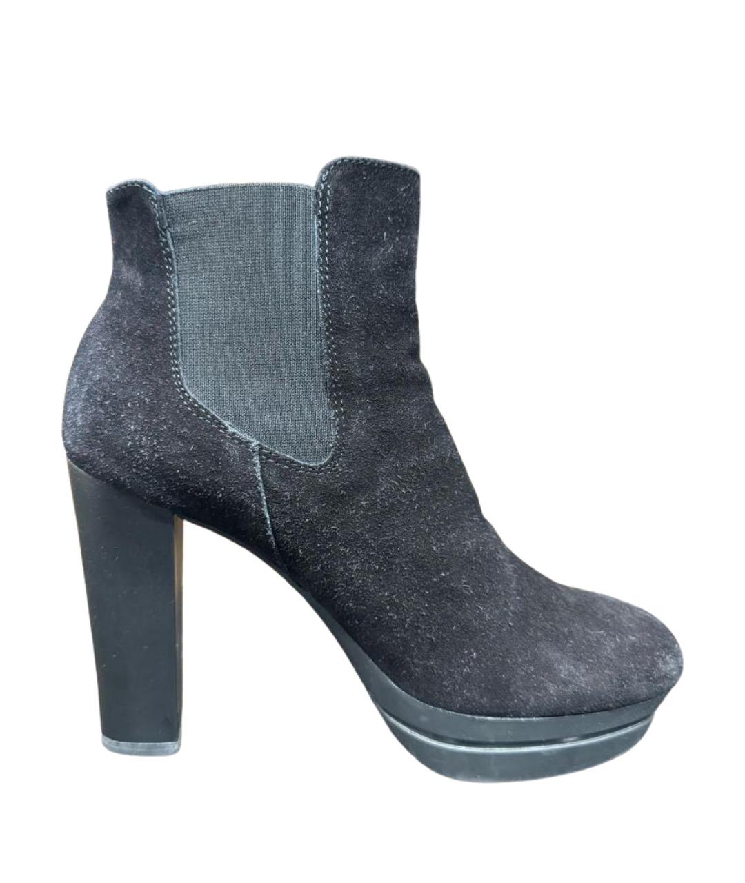 HOGAN Черные замшевые ботильоны, фото 1