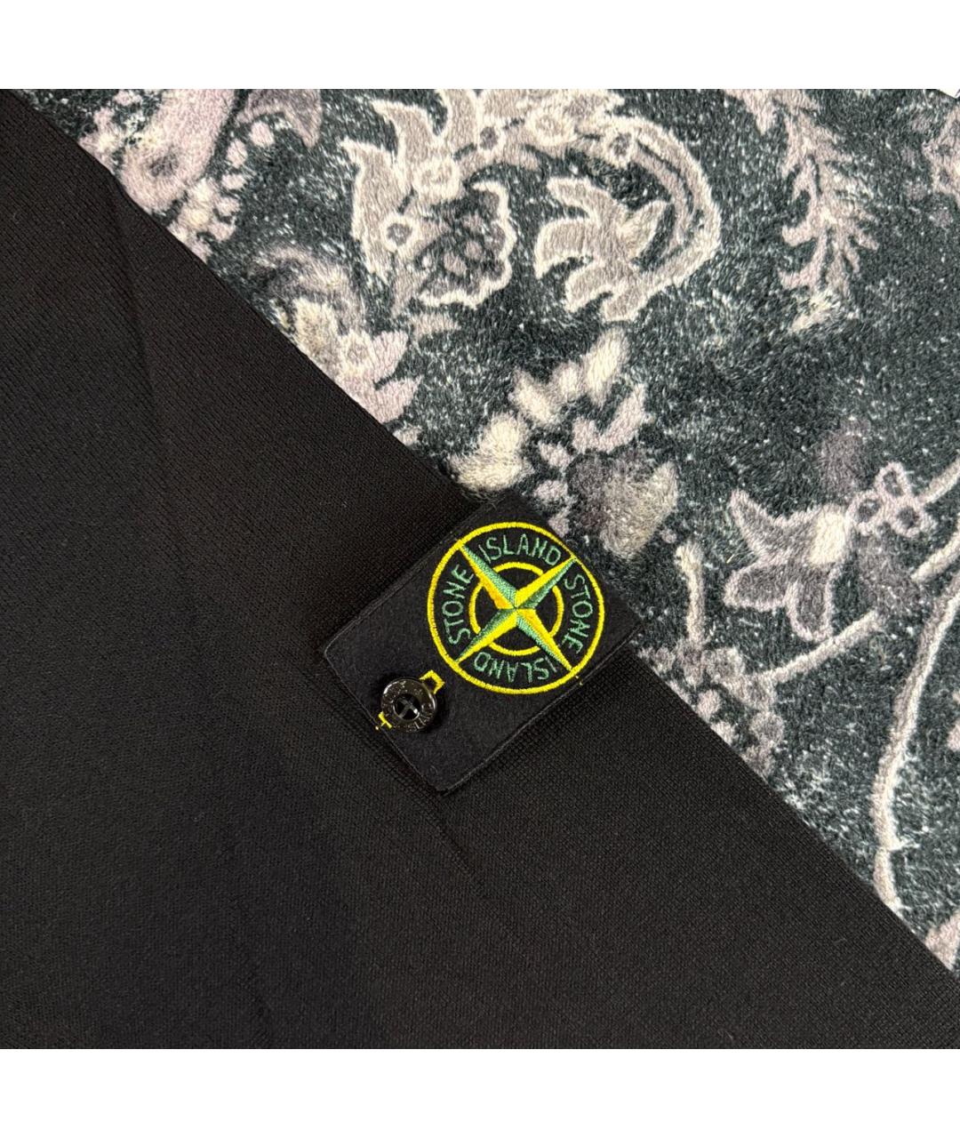 STONE ISLAND Черный шерстяной джемпер / свитер, фото 3