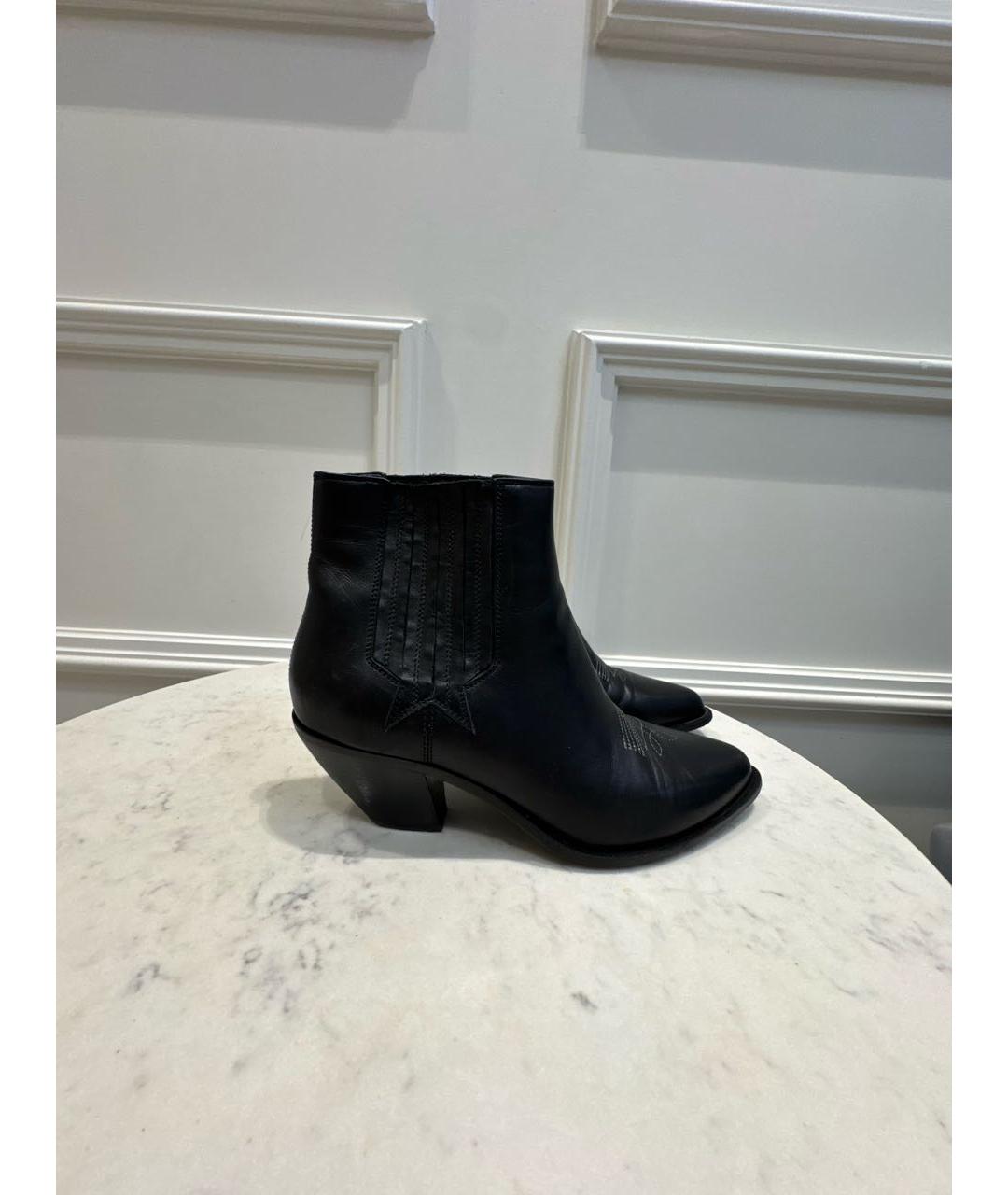GOLDEN GOOSE DELUXE BRAND Черные кожаные ботинки, фото 7
