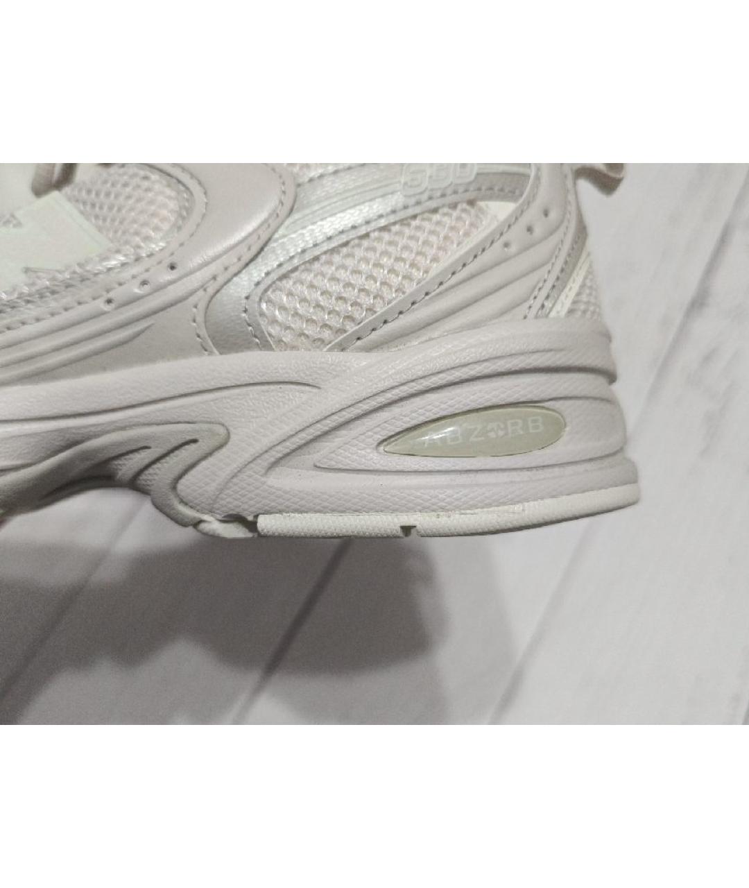 NEW BALANCE Бежевые синтетические кроссовки, фото 4