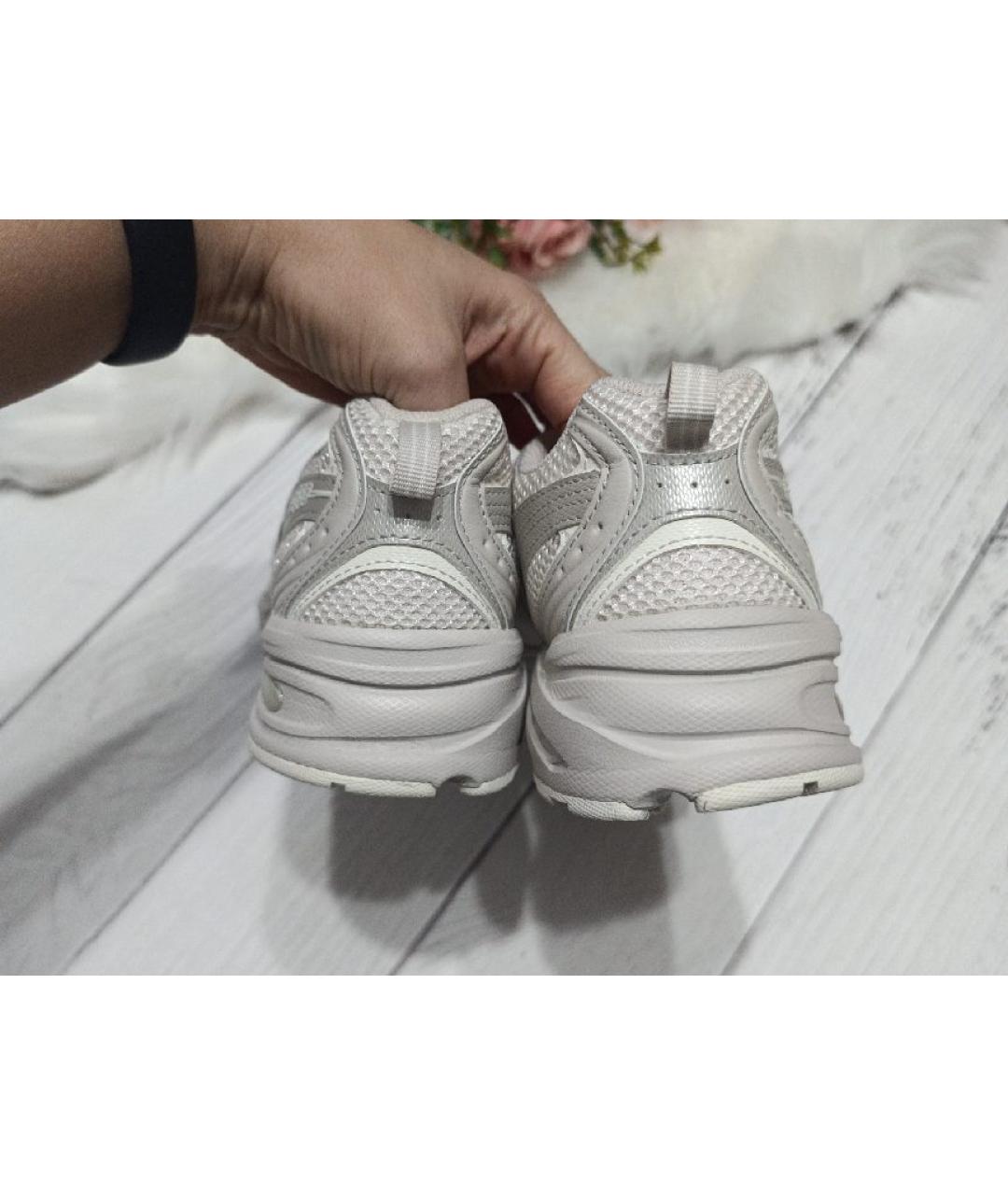 NEW BALANCE Бежевые синтетические кроссовки, фото 5