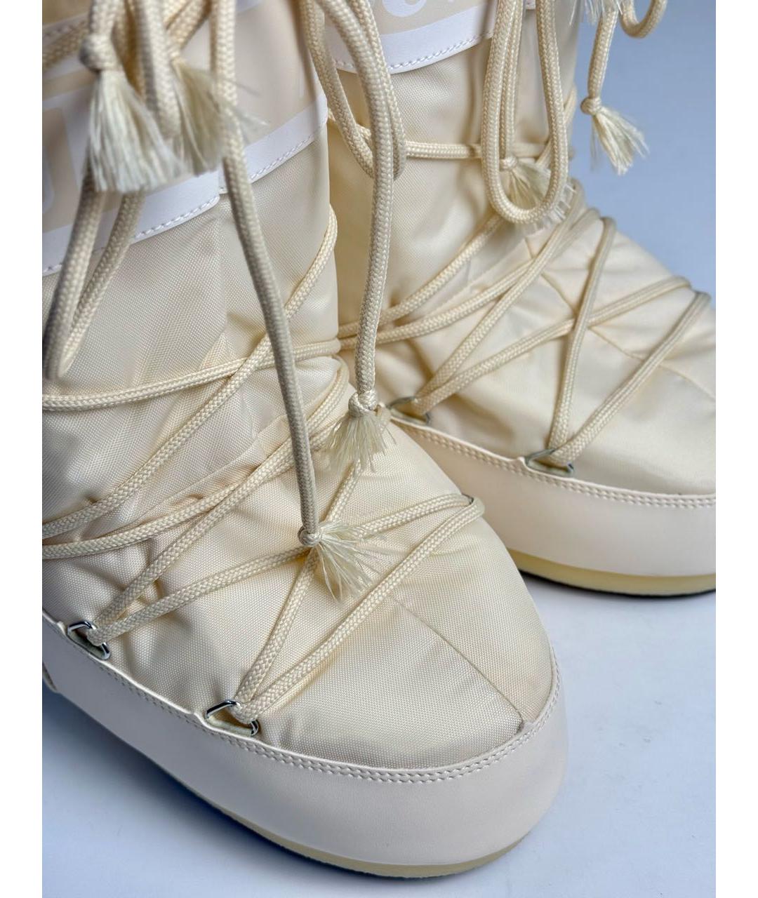 MOON BOOT Бежевые сапоги, фото 5