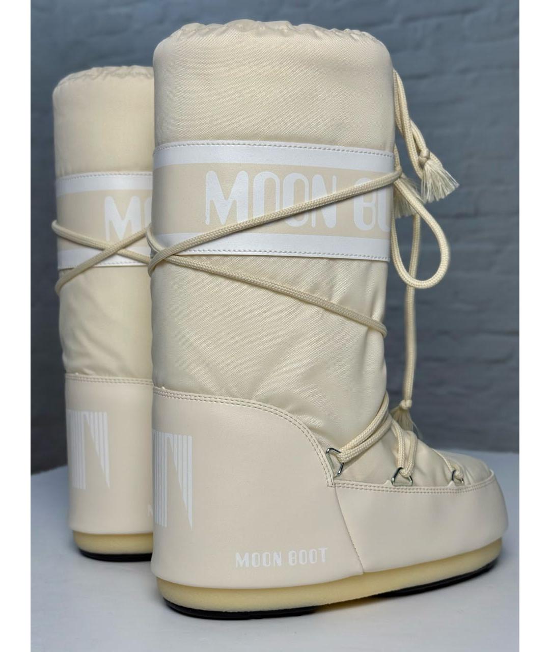 MOON BOOT Бежевые сапоги, фото 3