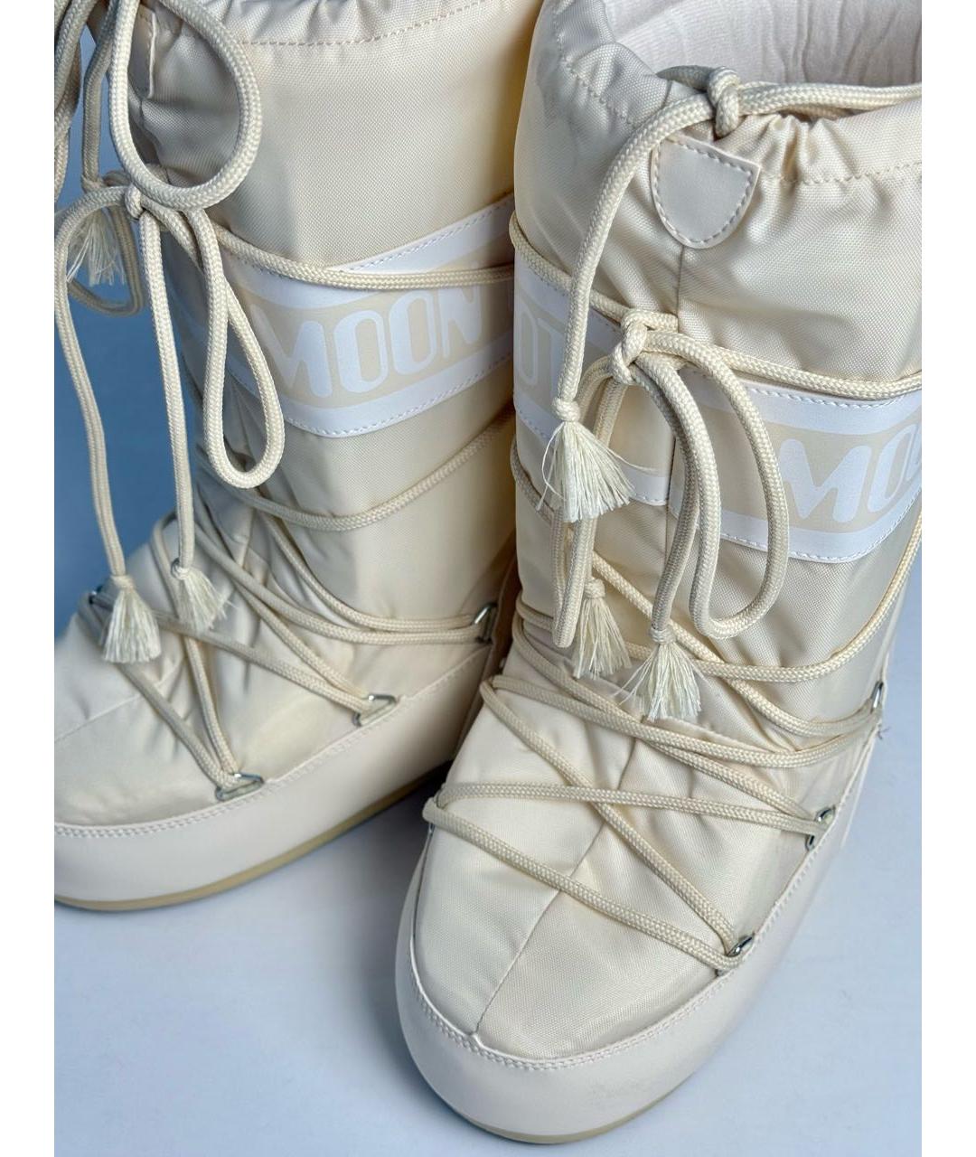 MOON BOOT Бежевые сапоги, фото 4