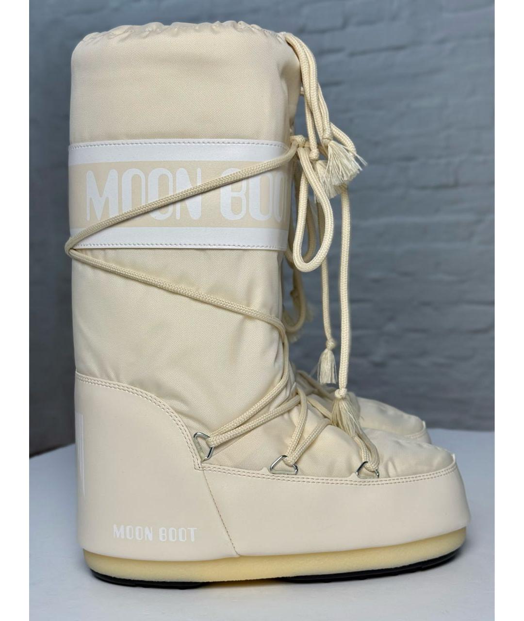MOON BOOT Бежевые сапоги, фото 9