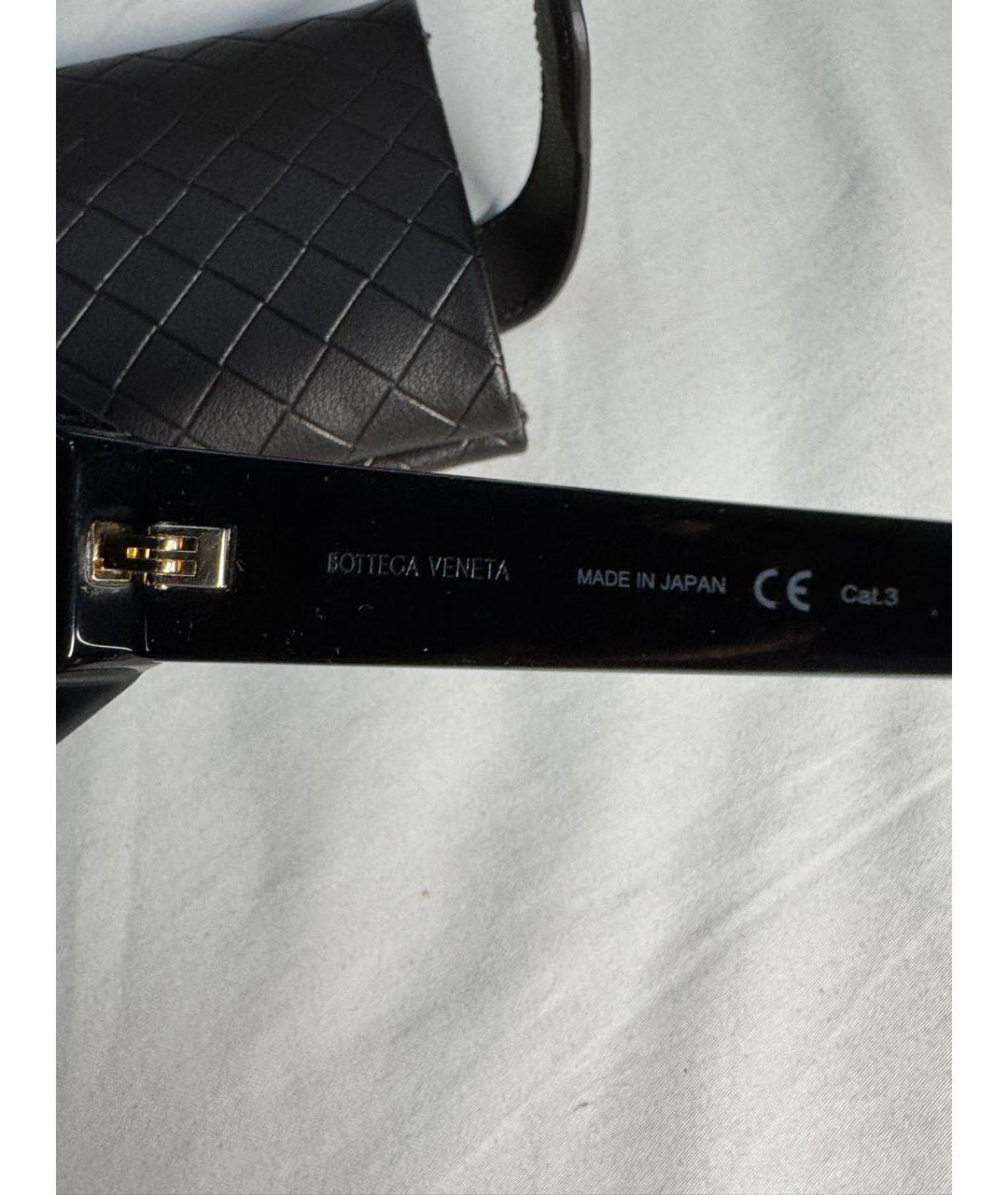 BOTTEGA VENETA Черные пластиковые солнцезащитные очки, фото 3