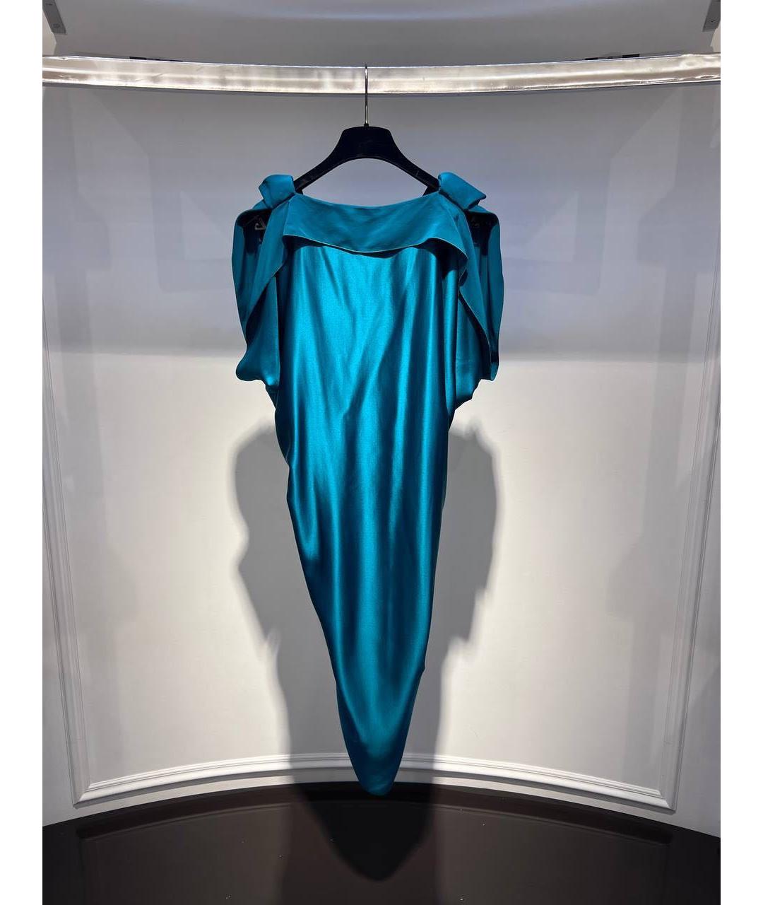 LANVIN Синее повседневное платье, фото 2